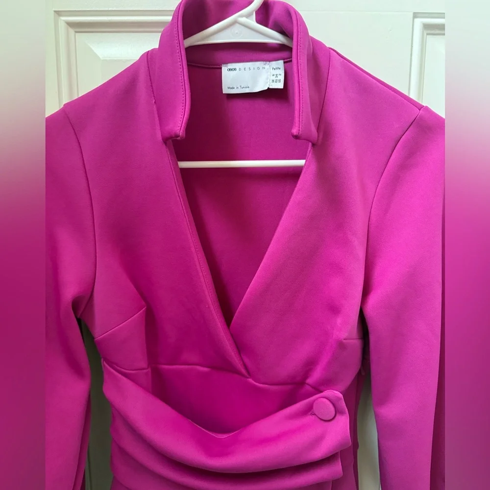 ASOS Petite Fuchsia Mini Dress - Picture 4 of 9